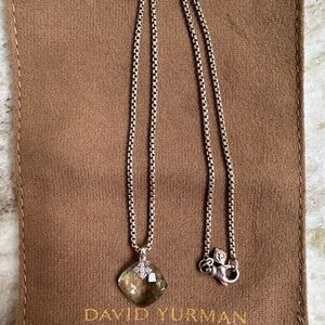 David Yurman Silver and prasiolite Capri Necklace